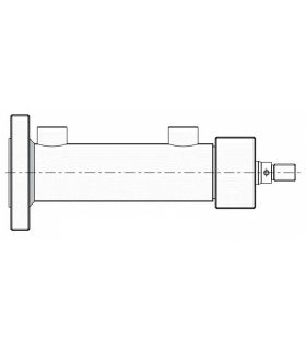 CILINDRO IDRAULICO ISO-3322 BS FLANGIA POSTERIORE (Controlla il prezzo)