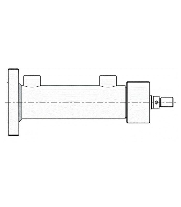 CILINDRO IDRAULICO ISO-3322 BS FLANGIA POSTERIORE (Controlla il prezzo)