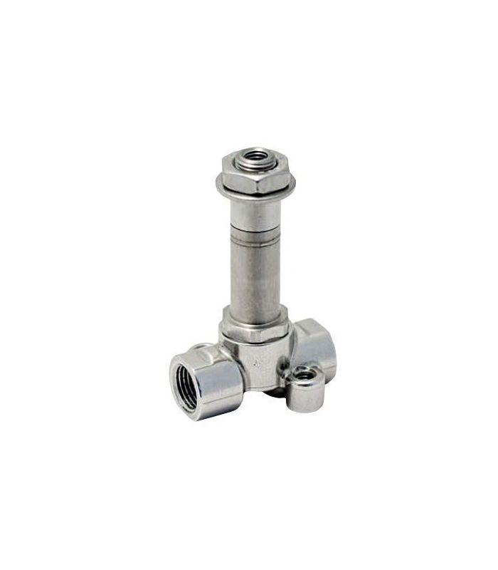 ELETTROVALVOLA 3/2 N.APERTA ACCIAIO INOX 1/8" 1/4" COMANDO DIRETTO