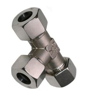 RACCORDO TUBO TE L IN ACCIAIO INOX DIN 2353