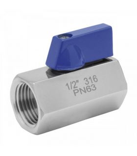 MINI STAINLESS STEEL FEMALE BALL VALVE