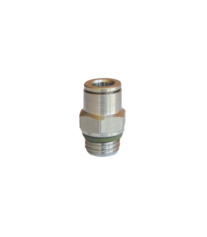 STRAIGHT UNION TUBE CYLINDRICAL THREAD STAINLESS STEEL