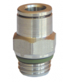 STRAIGHT UNION TUBE CYLINDRICAL THREAD STAINLESS STEEL