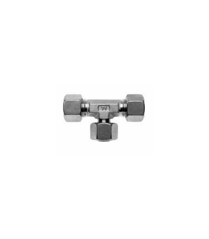 T CENTRALE REGOLABILE INOX DIN-2353