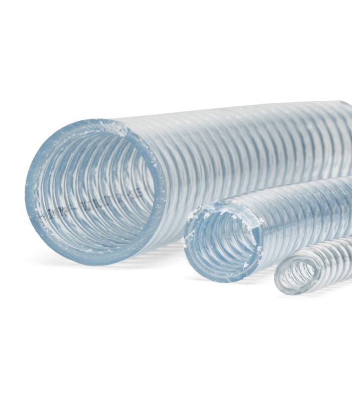 MANGUEIRA DE PVC COM ESPIRAL DE AÇO