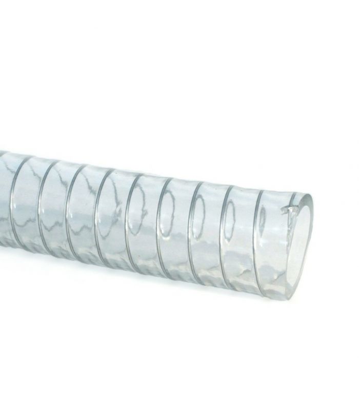 MANGUEIRA DE PVC COM ESPIRAL DE AÇO