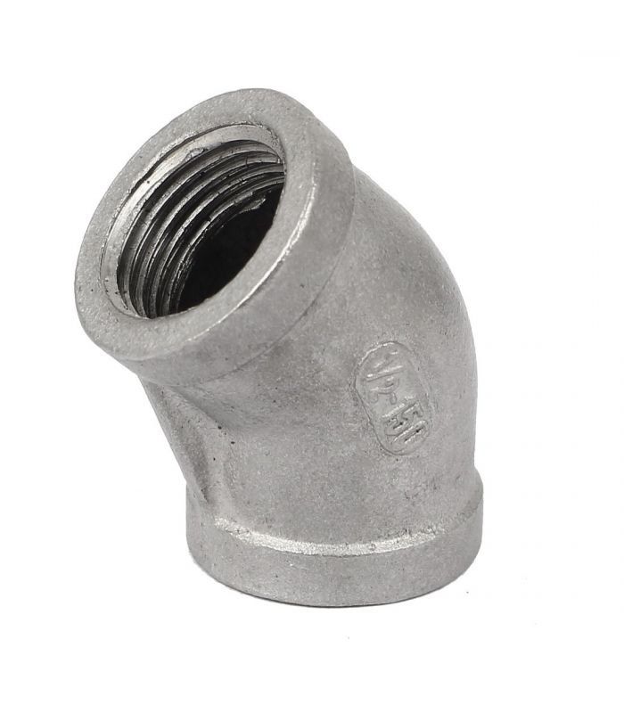 FIG. 120 45º FEMALE ELBOW STAINLESS STEEL 316