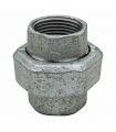 FIG. 340 RECTO UNION 3 PIEZAS HEMBRA GALVANIZADO