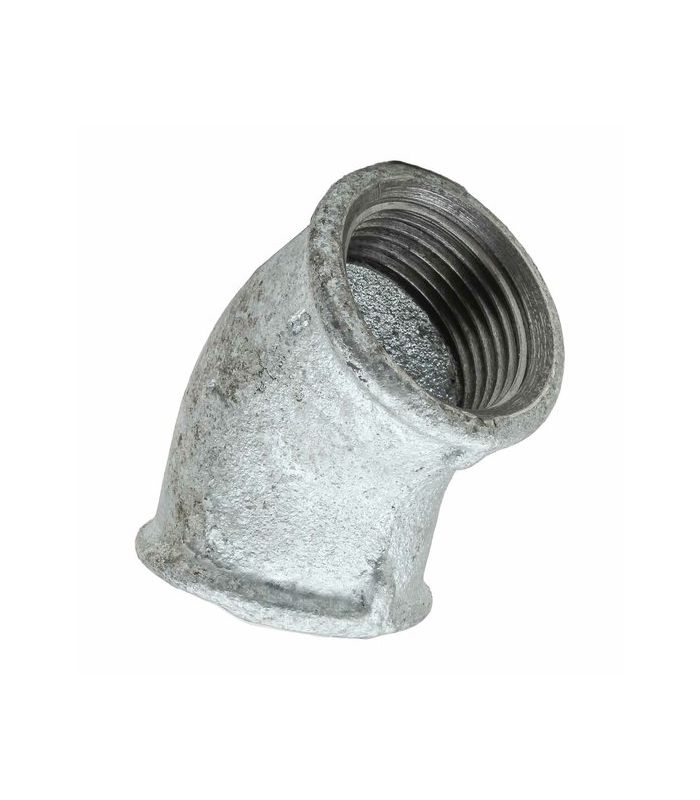 FIG.120 GALVANIZED 45º FEMALE ELBOW