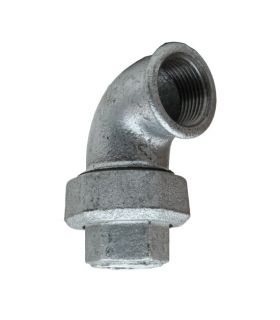 FIG. 96 CODO UNION 3 PIEZAS HEMBRA GALVANIZADO