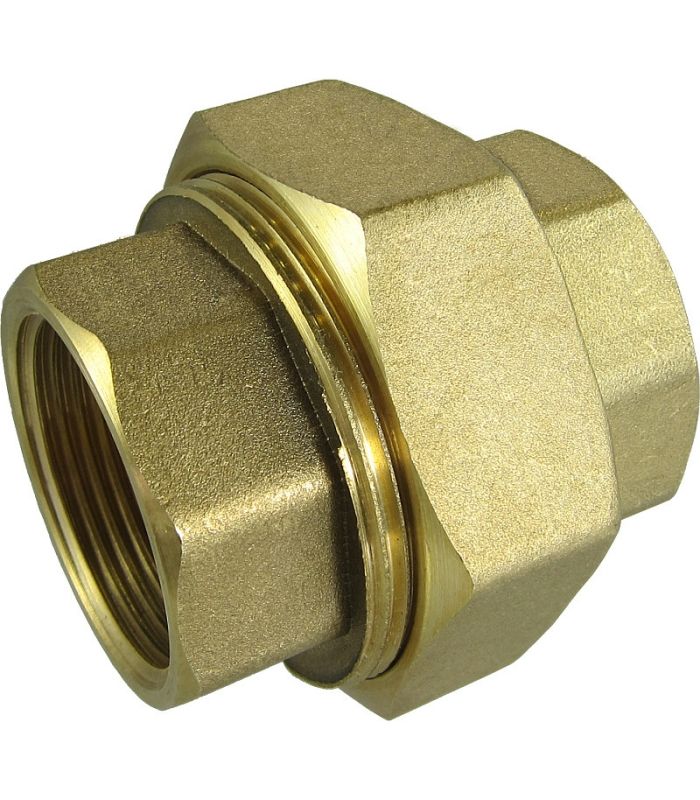 3 PIECE FEMALE-FEMALE BRASS LINK