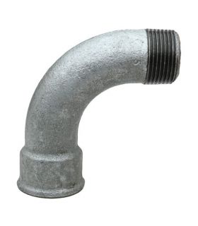 FIG.1 CURVA 90º MACHO-HEMBRA GALVANIZADO