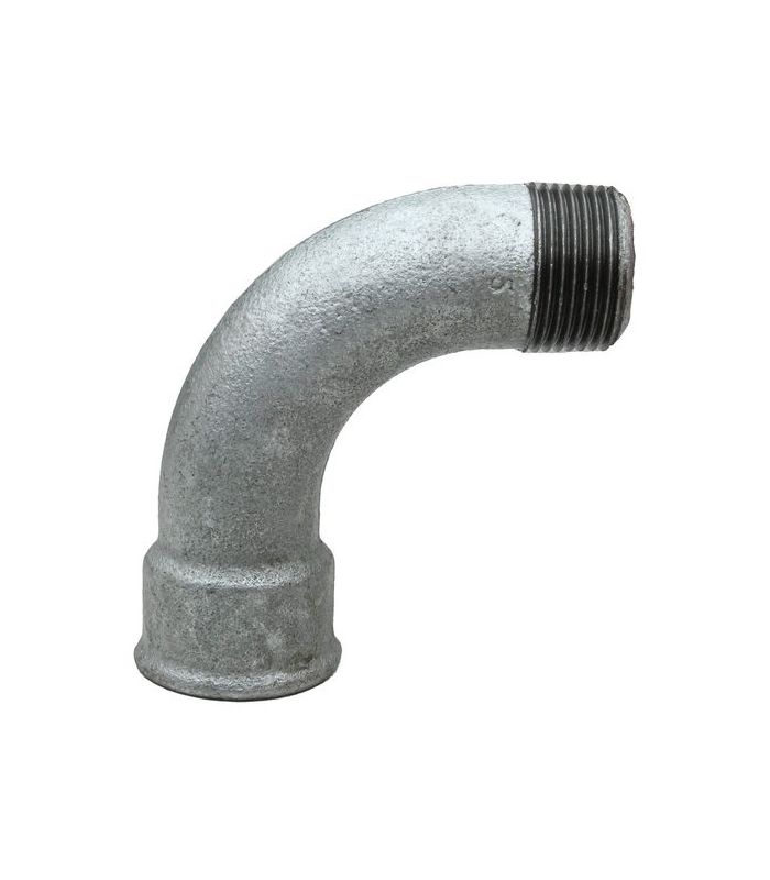 FIG.1 CURVA 90º MACHO-HEMBRA GALVANIZADO