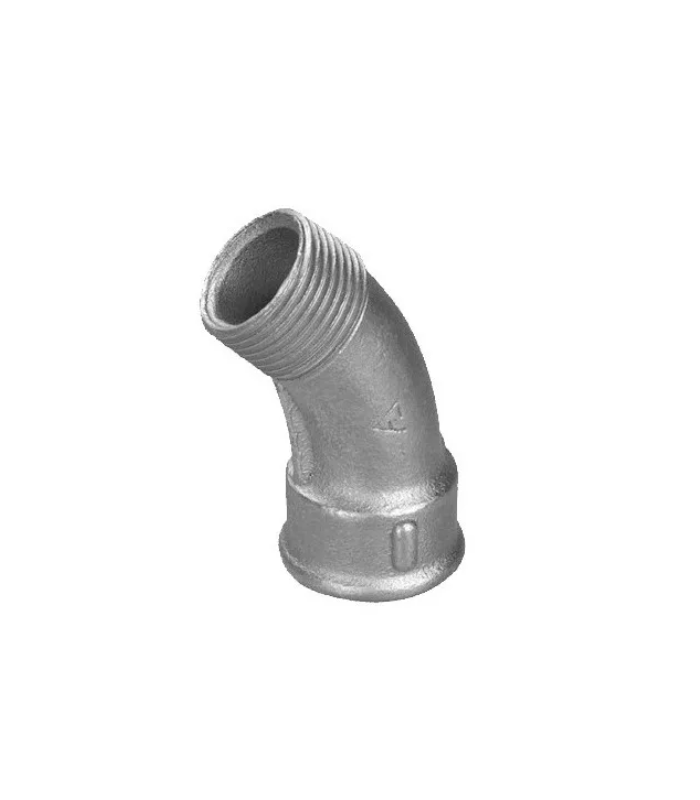 FIG. 40 CURVA 45º MACHO-HEMBRA GALVANIZADO