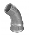 FIG. 40 CURVA 45º MACHO-HEMBRA GALVANIZADO