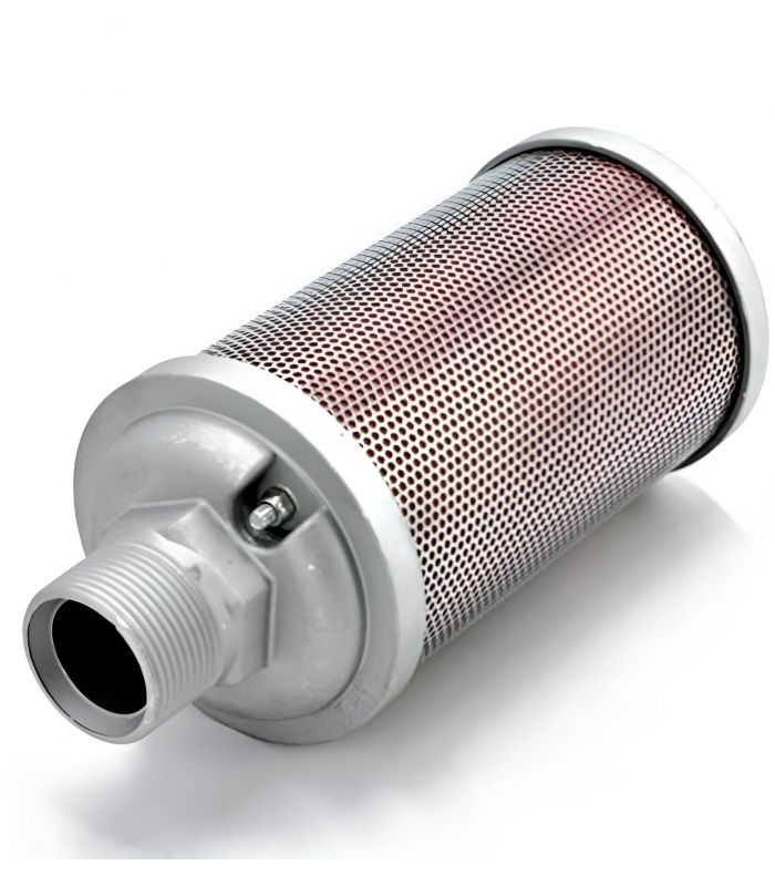 SILENCER WITH SOUND ABSORBING FIBER