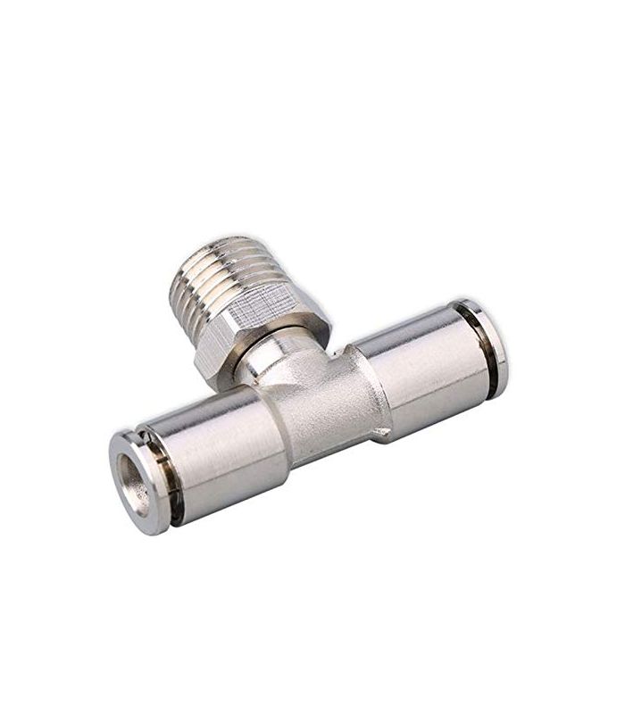 TEE TUBE MALE CENTRAL THREAD STAINLESS STEEL