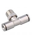 TEE TUBE MALE CENTRAL THREAD STAINLESS STEEL