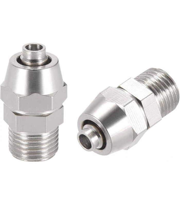 STRAIGHT SEMI-QUICK UNION TUBE CONICAL THREAD STAINLESS STEEL