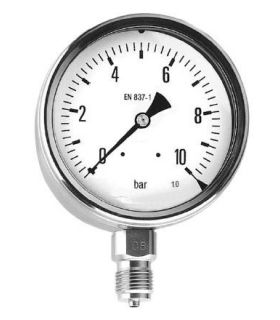 MANOMETER Ø63 SIDE THREAD 1/4" WITH STAINLESS STEEL GLYCERINE