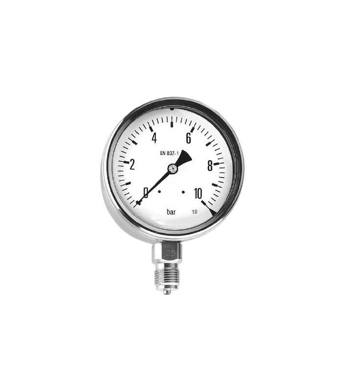 MANOMETER Ø63 SIDE THREAD 1/4" WITH STAINLESS STEEL GLYCERINE