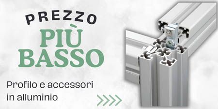 Offerta Profili in alluminio | Profili e accessori in alluminio | Acquista al miglior prezzo