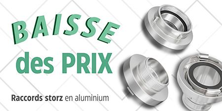 Offre Raccords et Liens Storz | Inox-aluminium | Achetez au meilleur prix